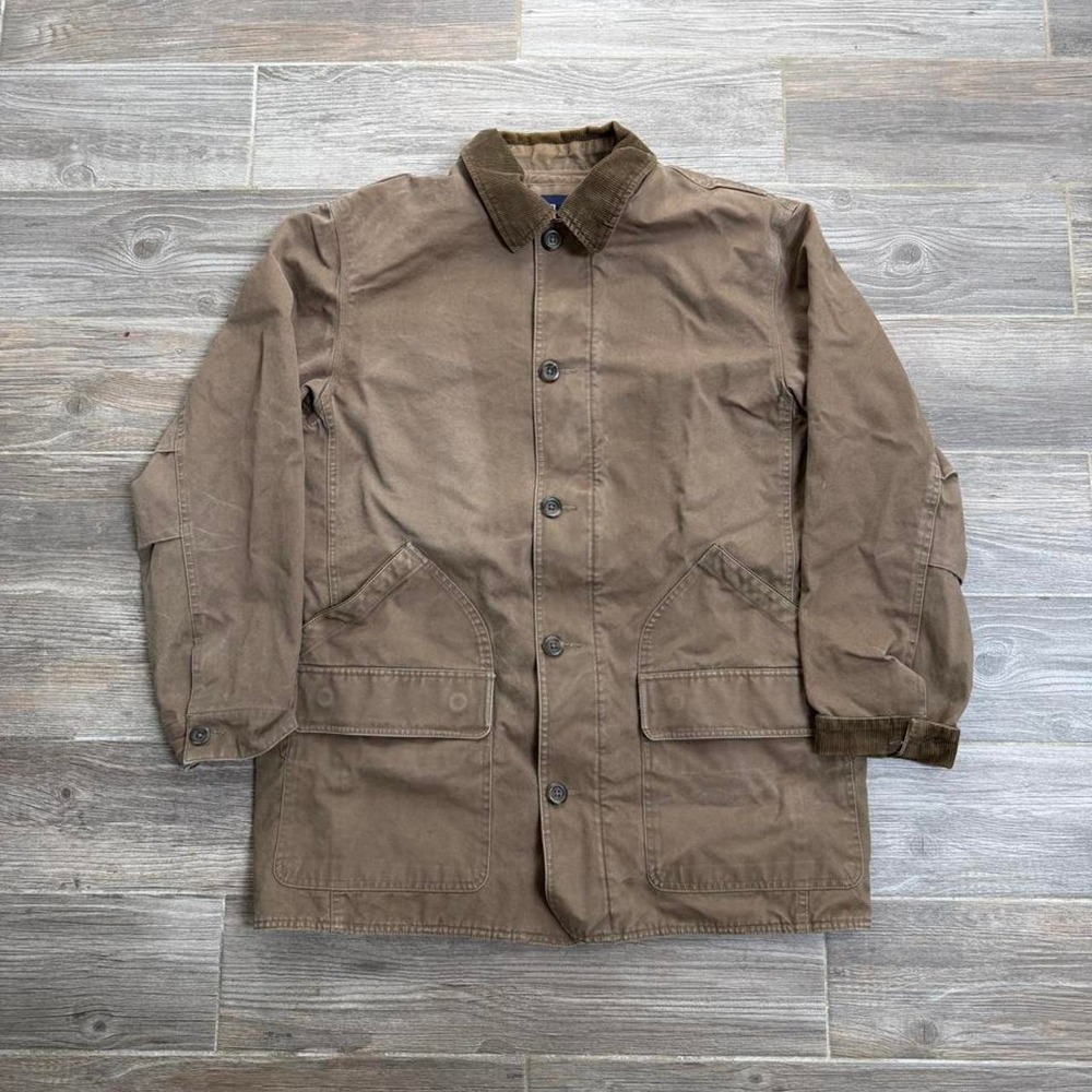 Vintage Gap brown chore barn jacket corduroy collar size L